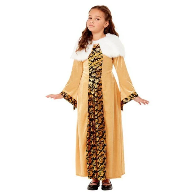 Deluxe Medieval Countess Costume, Gold, Child