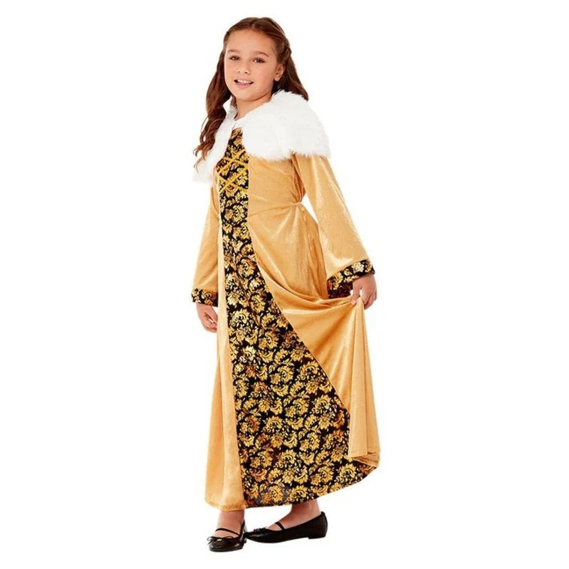 Deluxe Medieval Countess Costume, Gold, Child - Image 2