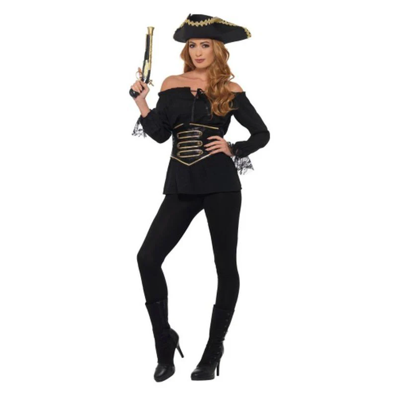 Deluxe Pirate Shirt, Black