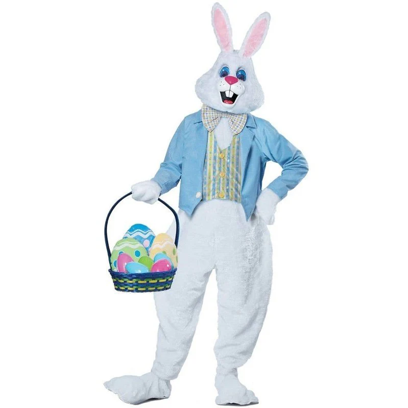 Deluxe Plush Easter Bunny Adult's Costume