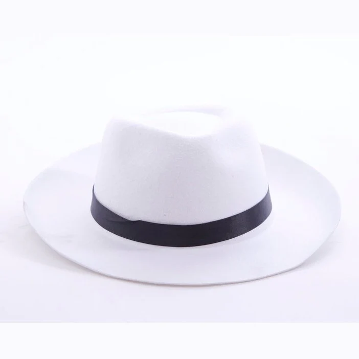 Deluxe White Fedora Hat - Image 2