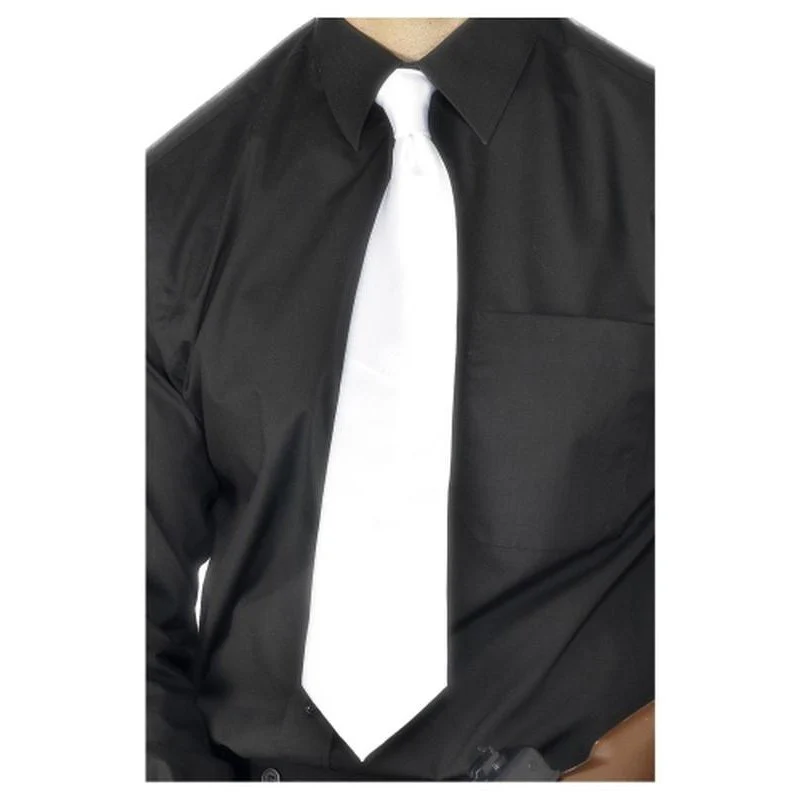 Deluxe White Gangster Tie