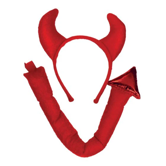 Devil Headband and Tail Set