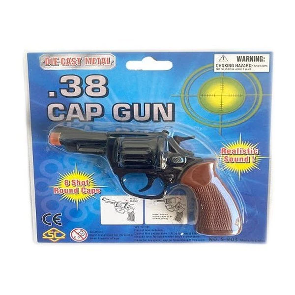 Die Cast .38 Cap Gun – 14cm - Image 2