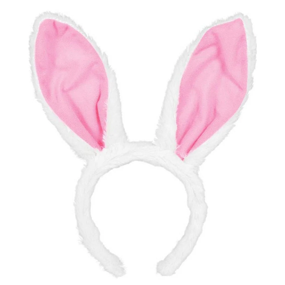 Egg-stra Special Fluffy Pink Easter Bunny Ears Headband