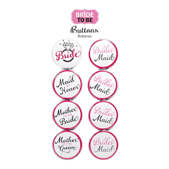 Elegant Bride Buttons