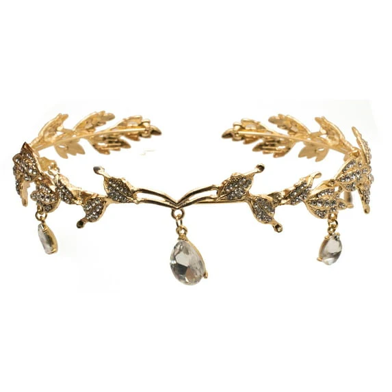 Elegant Gold Leaf Crown - Image 3
