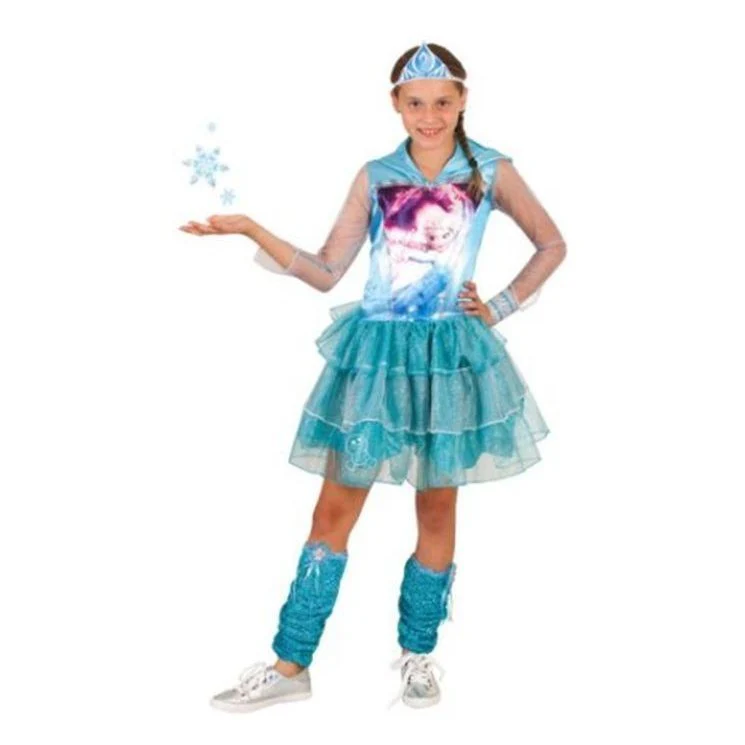 Elsa Hooded Dress Size 6 8 - Image 2