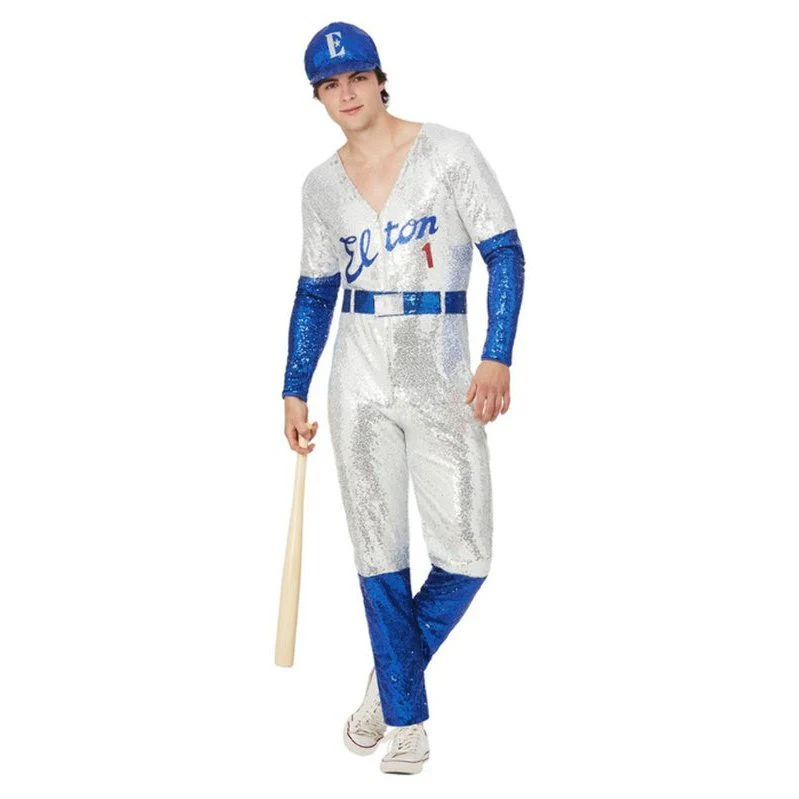 Elton John Deluxe Sequin Baseball Costume - Image 3