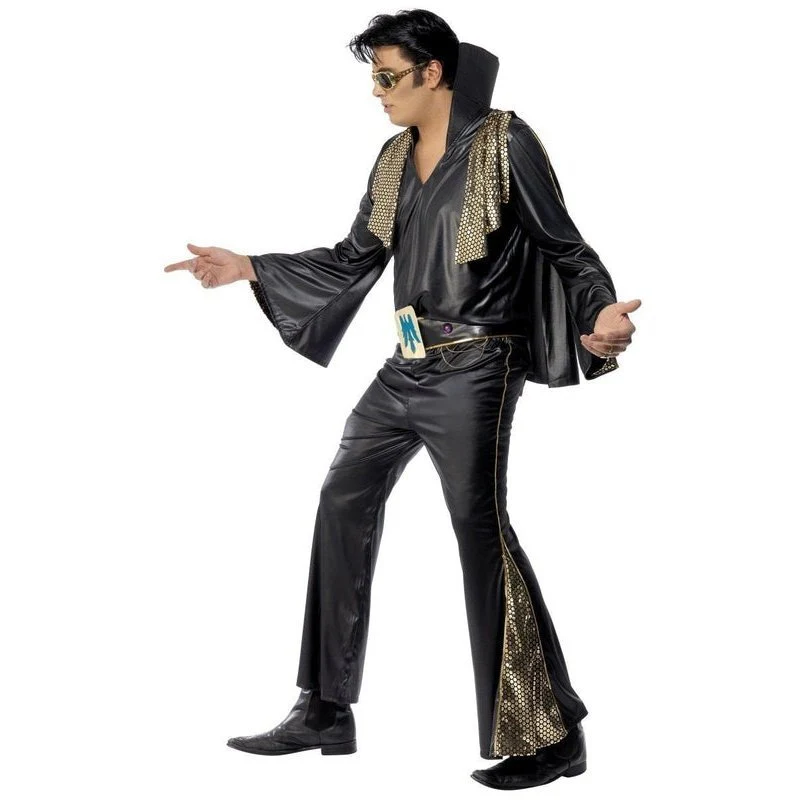 Elvis Costume Black & Gold - Image 2