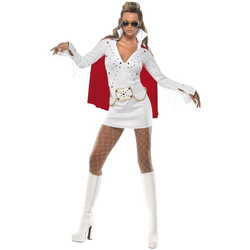 Elvis Viva Las Vegas Costume, White - Image 4