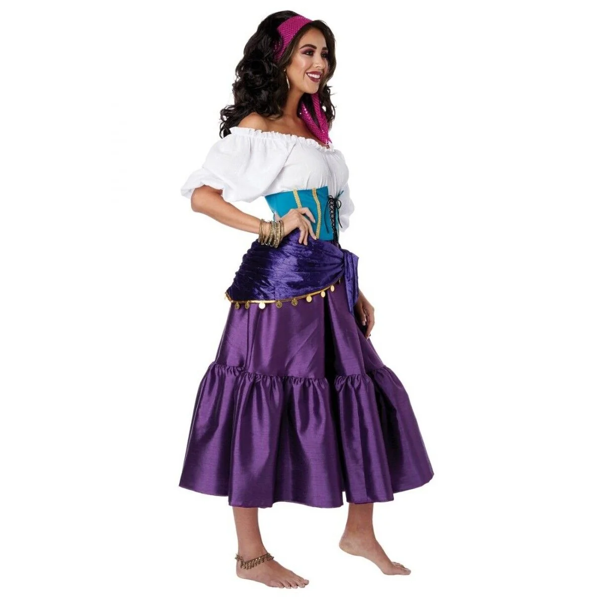 Enchanting Gypsy Fortune Teller Women Costume - Image 3