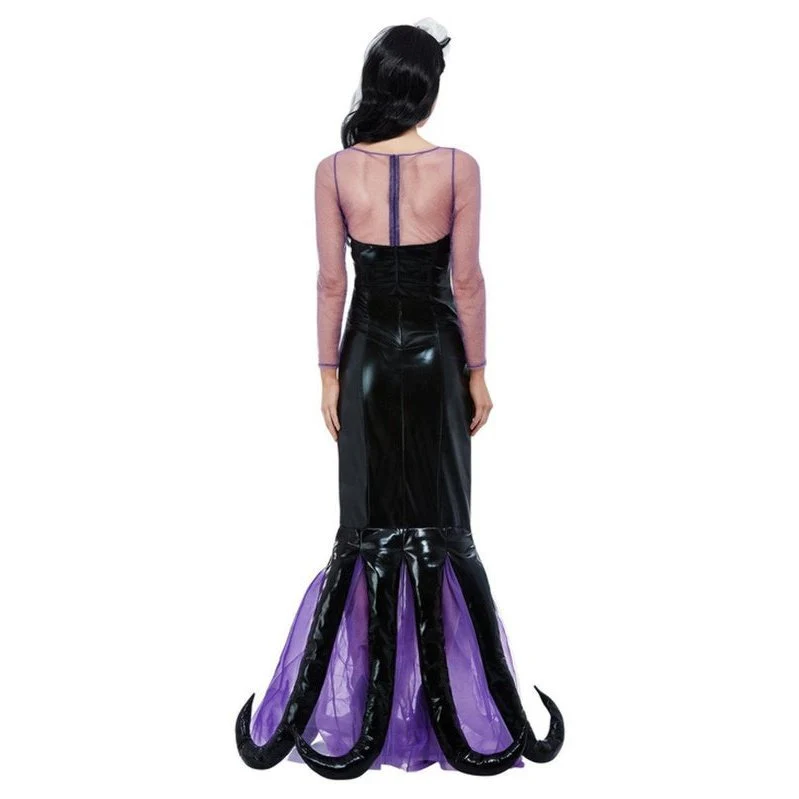 Evil Sea Witch Costume, Black - Image 4