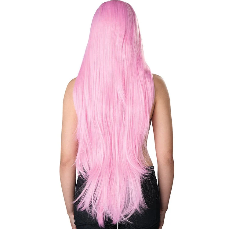 Extra Long Cosplay Adult Wig (Pink) - Image 3
