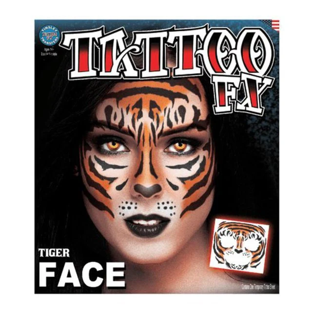 Face “Tiger“ Temporary Tattoo