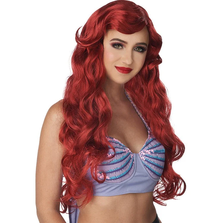 Fairytale Mermaid Long Red Wig