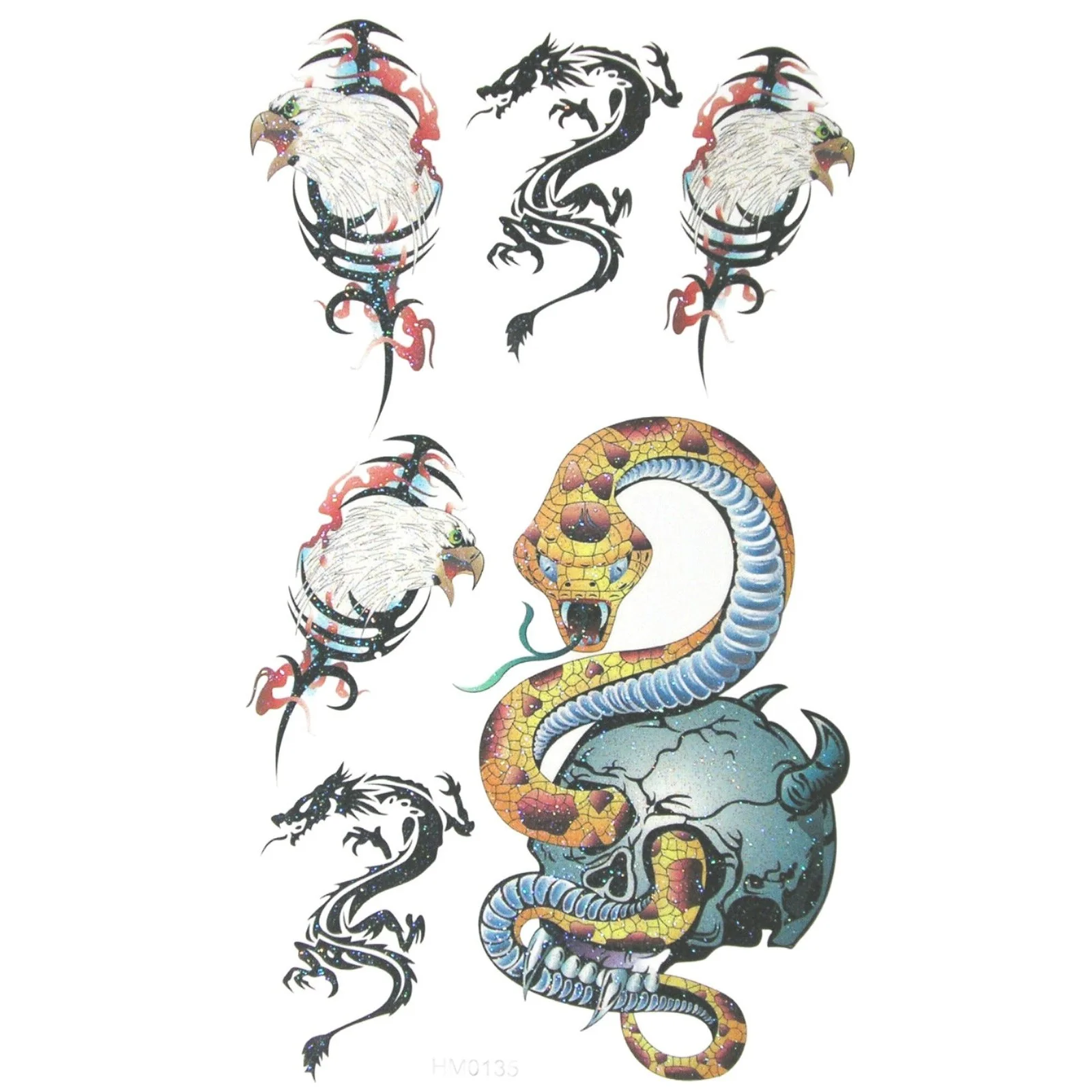 Fangs Tattoo – 20cm - Image 4