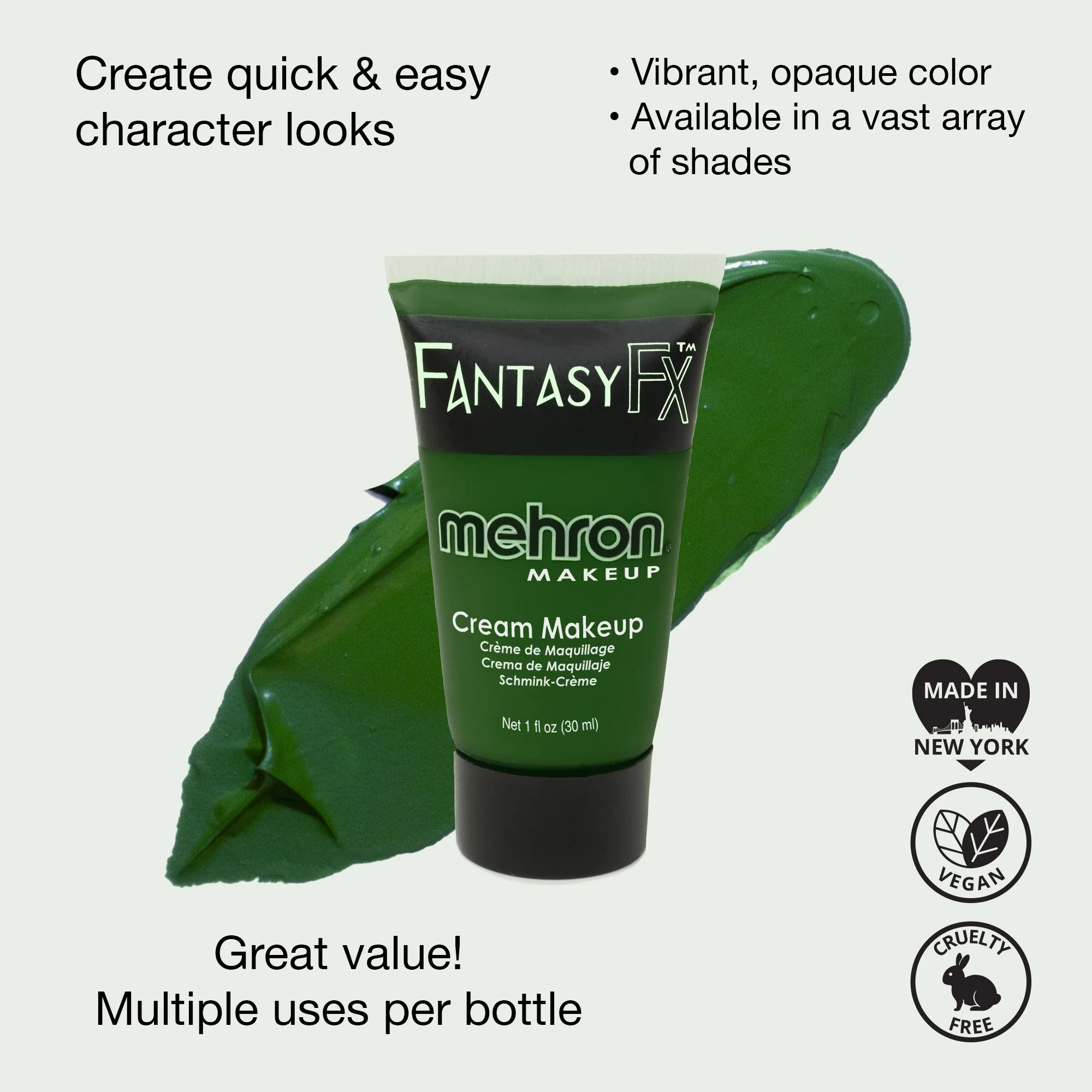 Fantasy FX Make-up Green 30ml Carded - Image 3