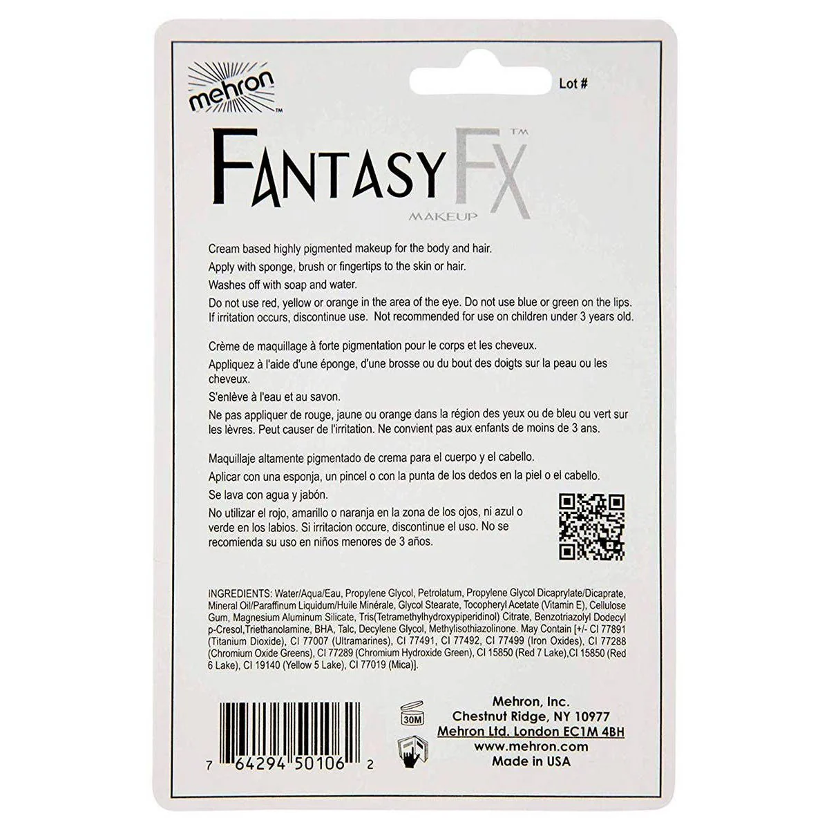 Fantasy FX Make-up Green 30ml Carded - Image 4