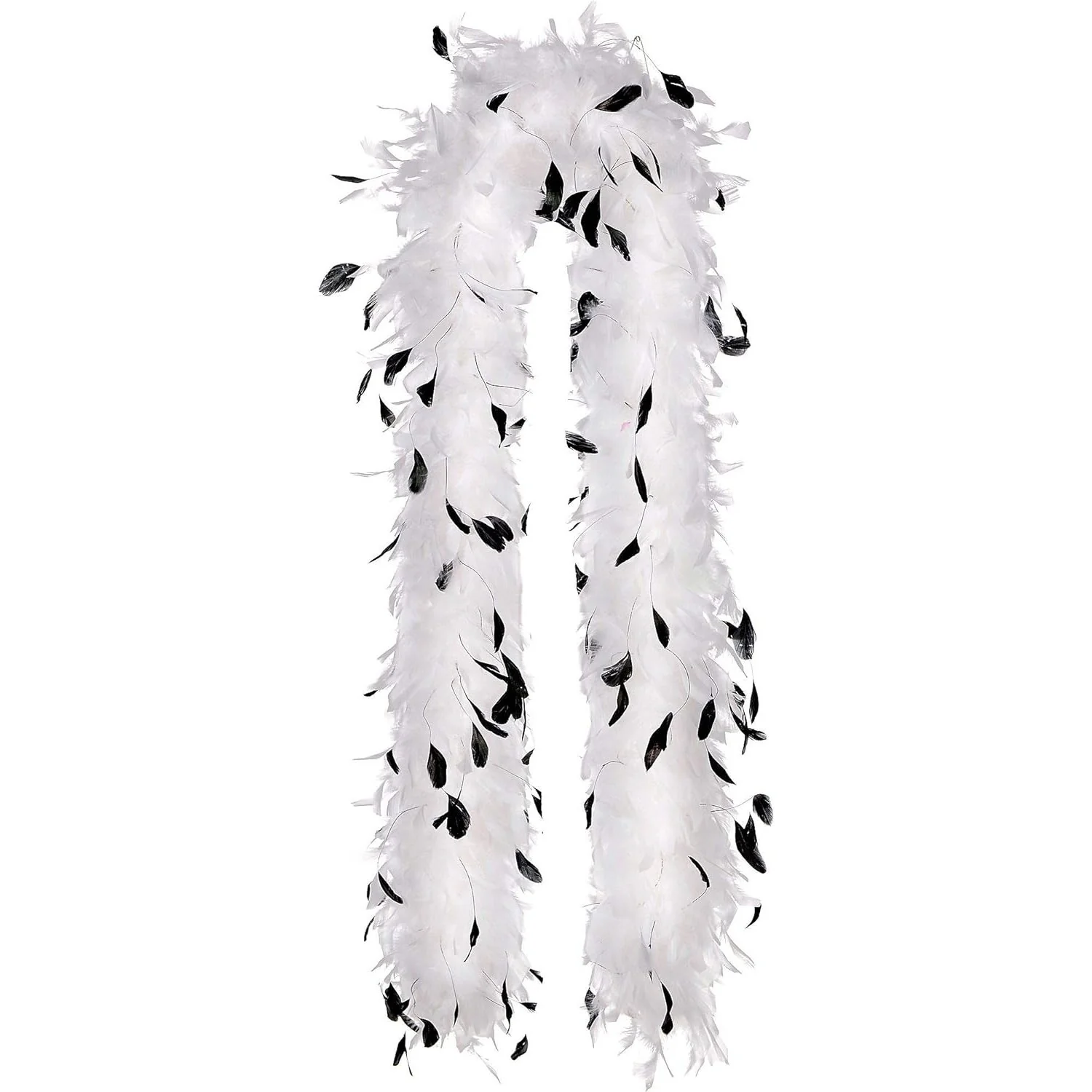 Feather Boa Black and White