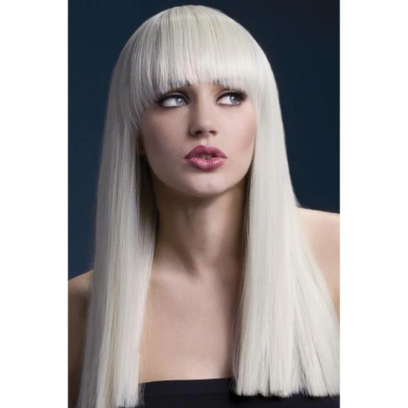 Fever Alexia Wig - Blonde, Long Blunt Cut with Fringe