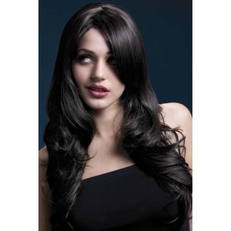 Fever Nicole Wig - Brown, Soft Wave with Side Parting