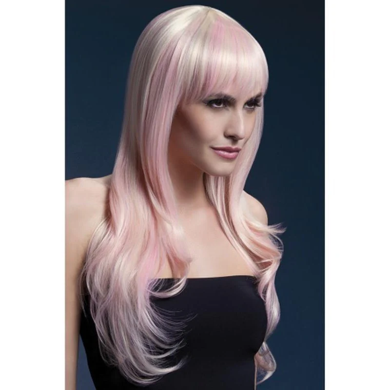 Fever Sienna Wig - Blonde Candy, Long Feathered with Fringe