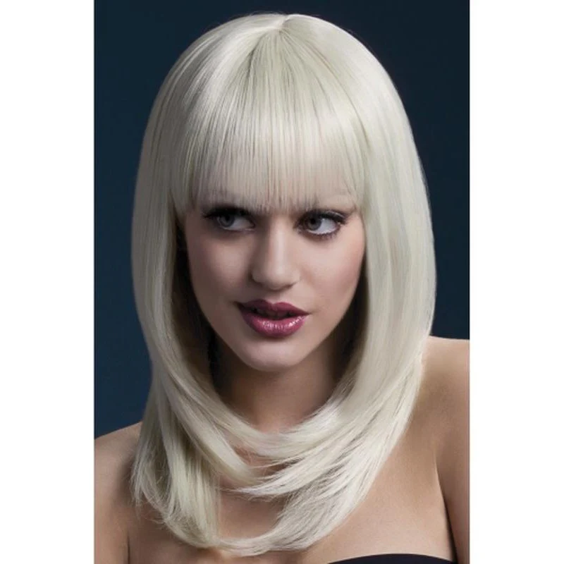 Fever Tanja Wig Blonde, Feathered Cut with Fringe