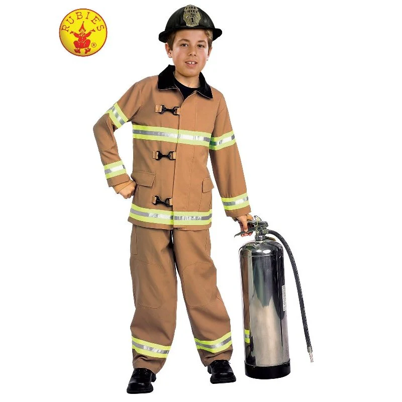 Fire Fighter Costume Child Size M