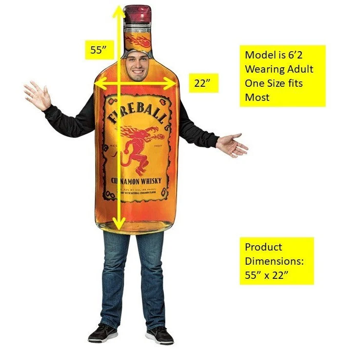 Fireball Whisky Couples Costume Set Adult - Image 2