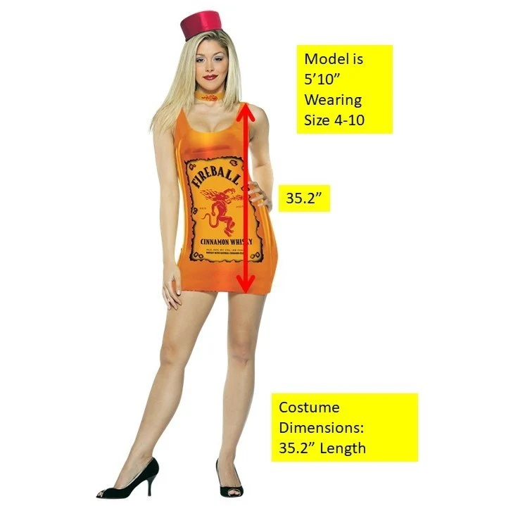 Fireball Whisky Couples Costume Set Adult - Image 5