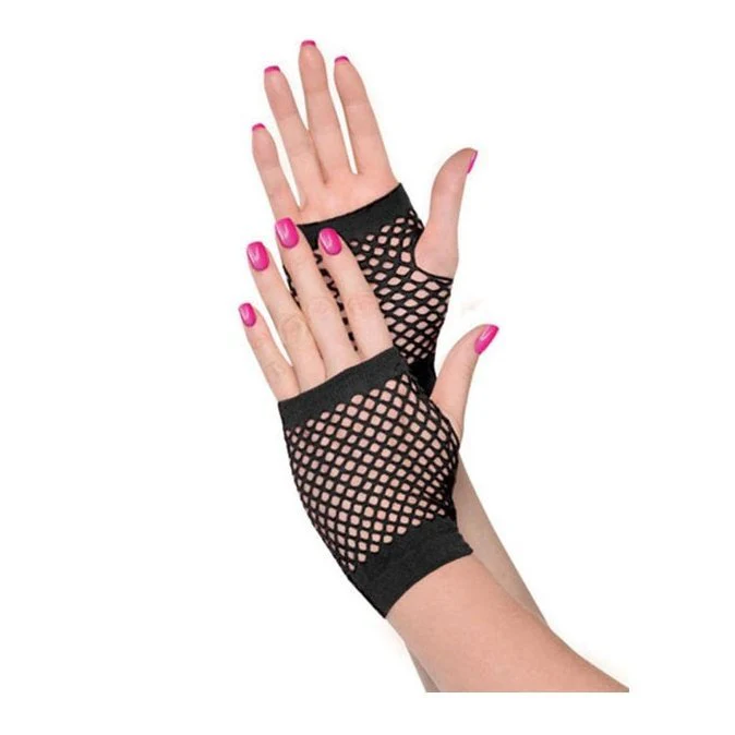 Fishnet Gloves Black