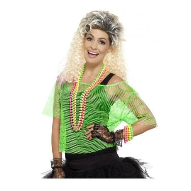 Fishnet Top, Neon Green,M/L