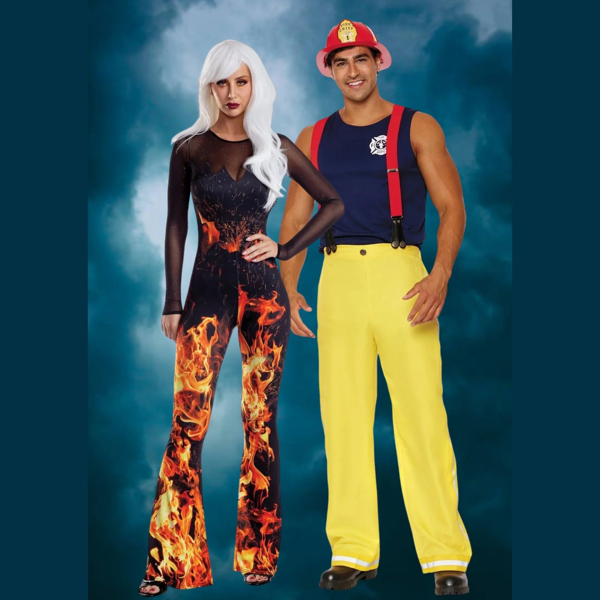 Flame Jumpsuit Womens Costume - Image 2