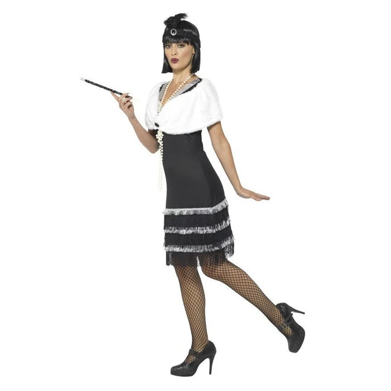 Flapper Costume - Fur Stole - Image 2