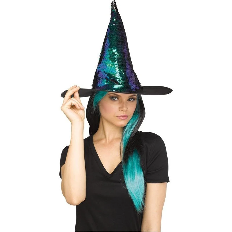 Flip Sequin Witch Hat - Image 2