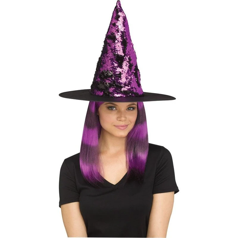 Flip Sequin Witch Hat - Image 3