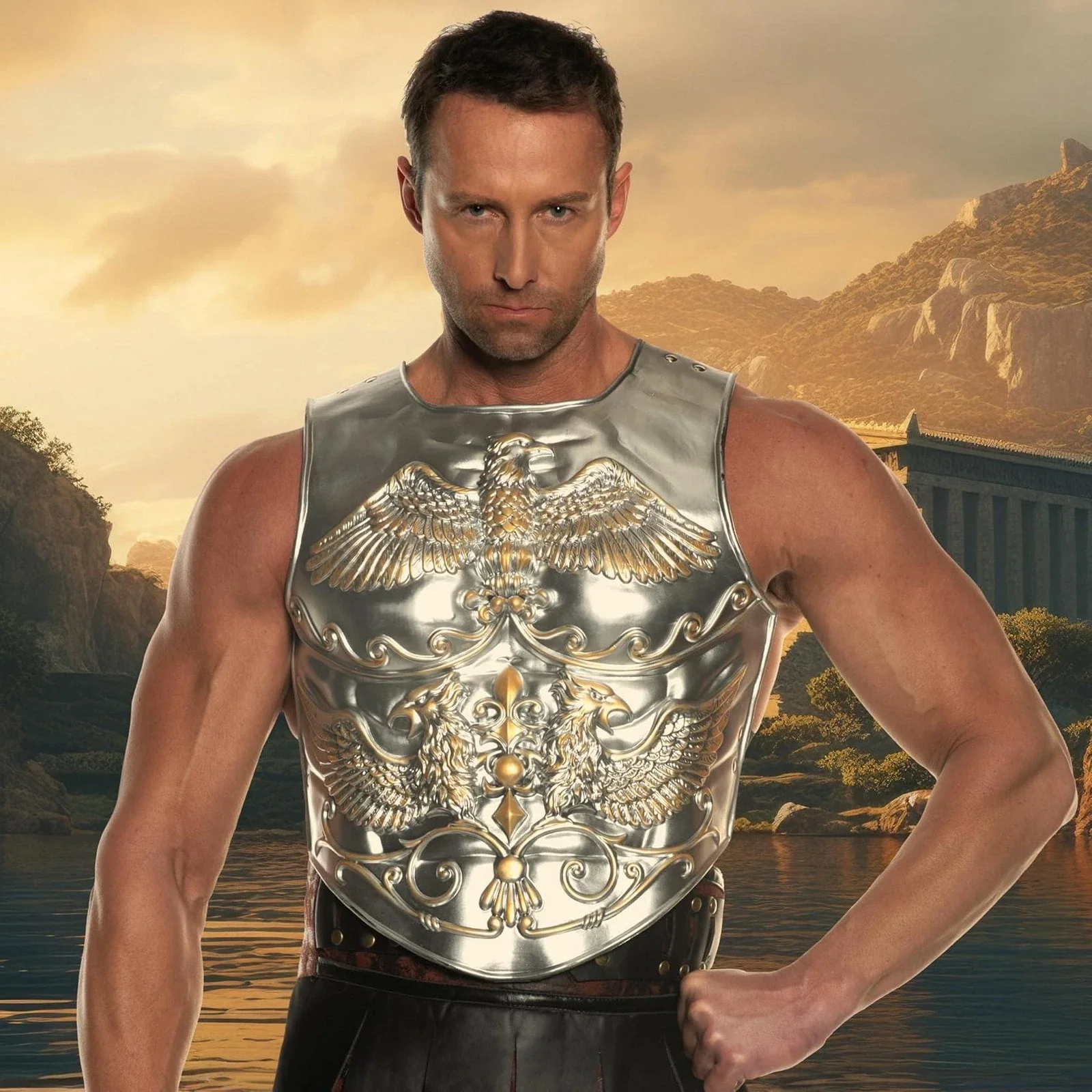 Foam Roman Metallic Chest Armor - Image 3