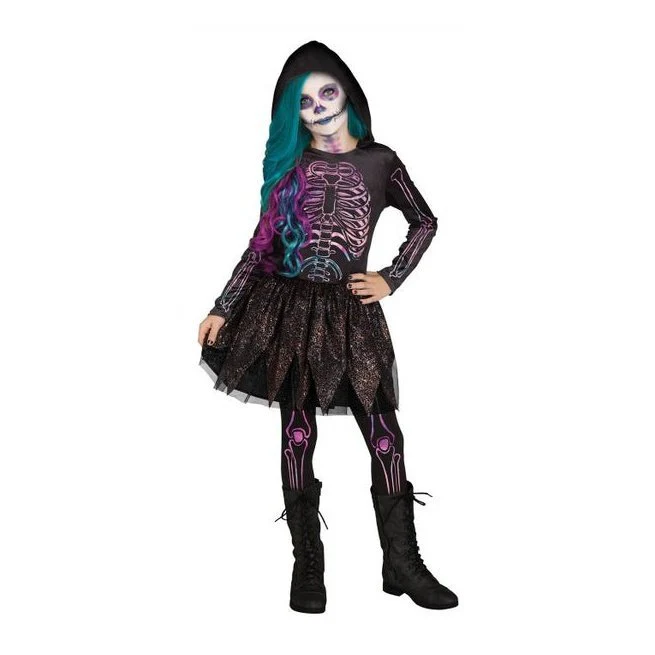 Galaxy Skeleton Girls Costume