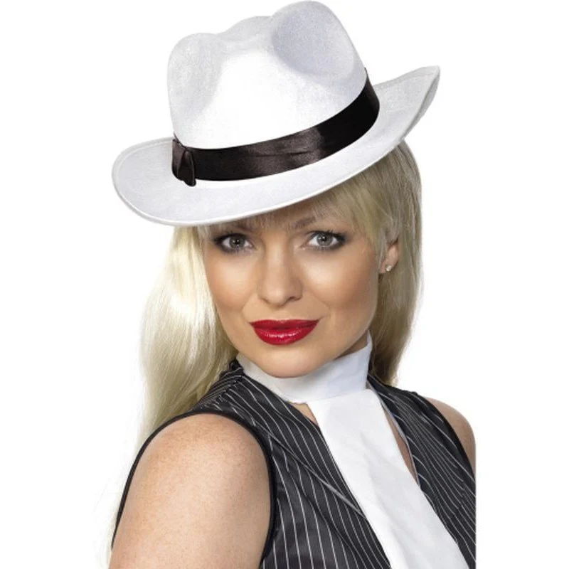 Gangster Hat White