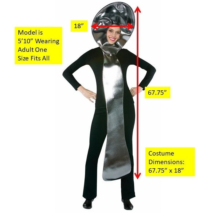 Giant Spoon Adult Costume Tunic with Headpiece - Image 5