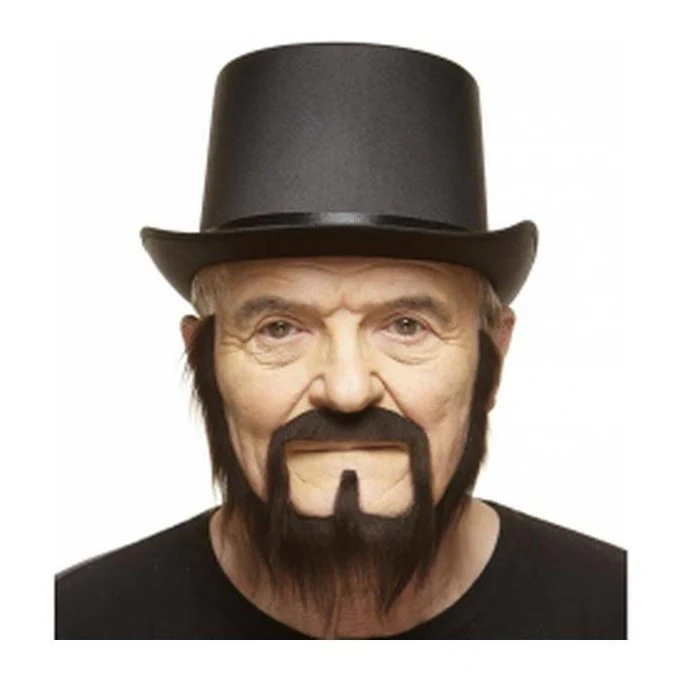Brown Short Beard With Moustache And Side Burns