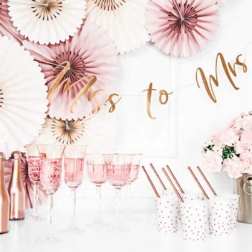 Ginger Ray Floral Hen's Party 'From Miss To Mrs' Bunting - Image 3
