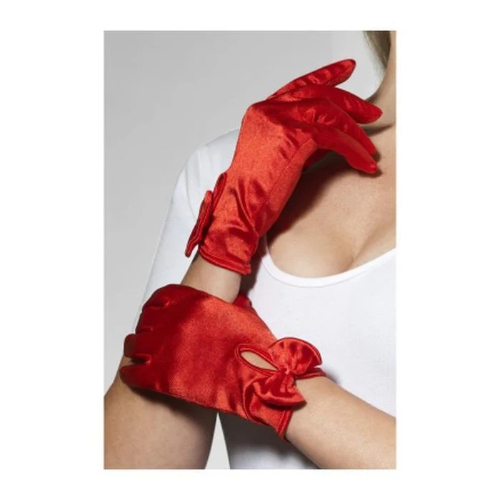 Gloves, Short, Red