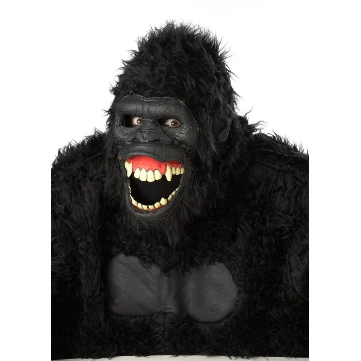 Goin' Ape Deluxe Adult's Furry Black Gorilla Costume - Image 3