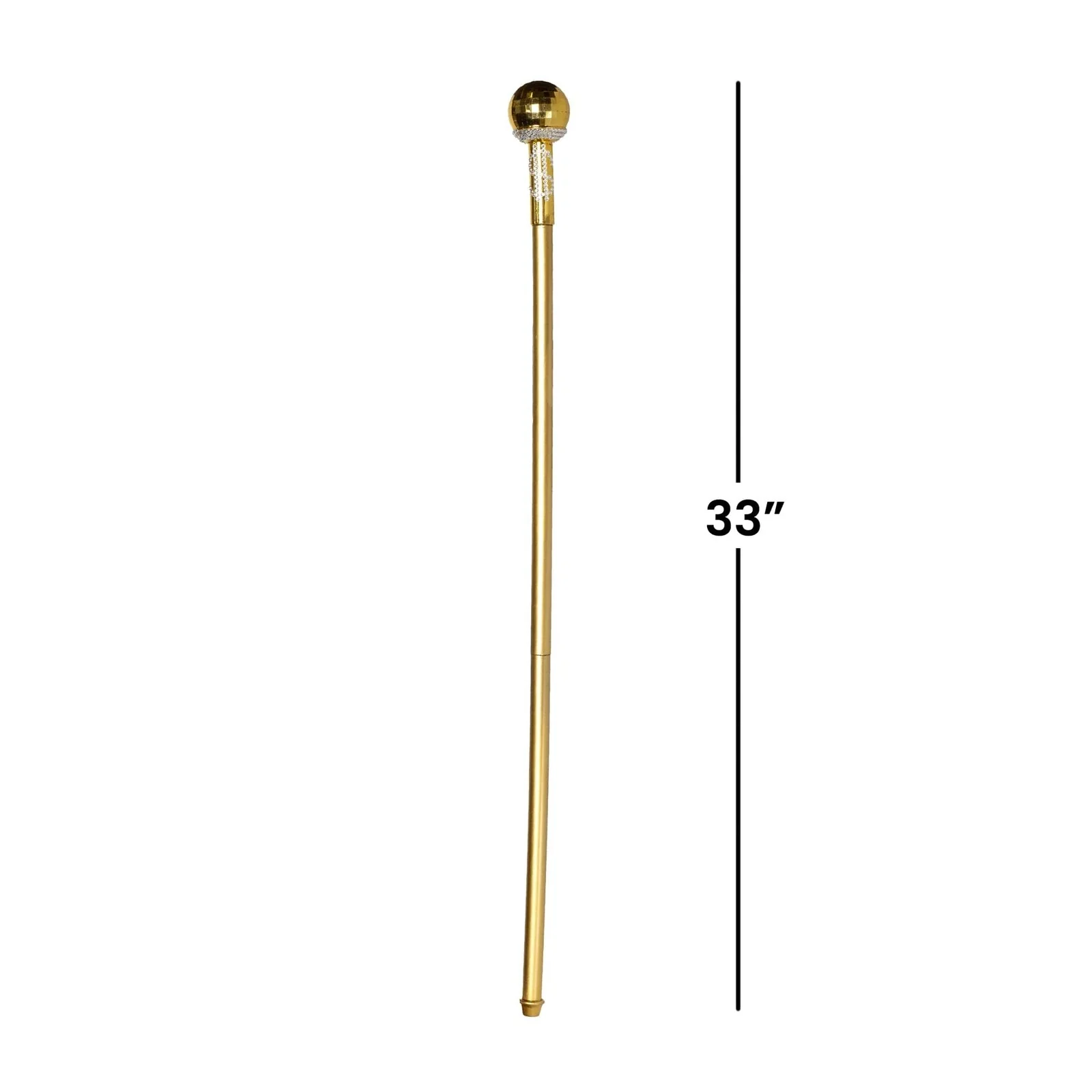 Gold Cane with Dollar Sign Adult Costume Accessory - Image 2