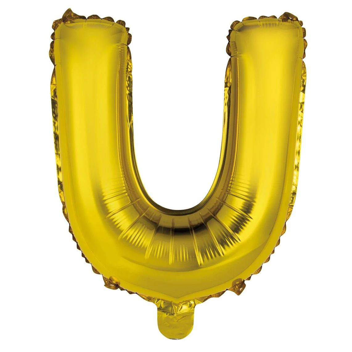 Gold Letter U Foil Balloon - 35cm