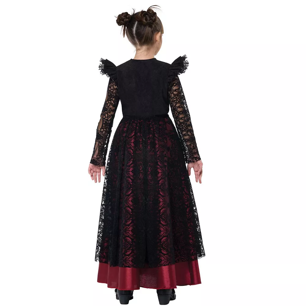 Gothic Lace Vampire Child Costume - Image 3
