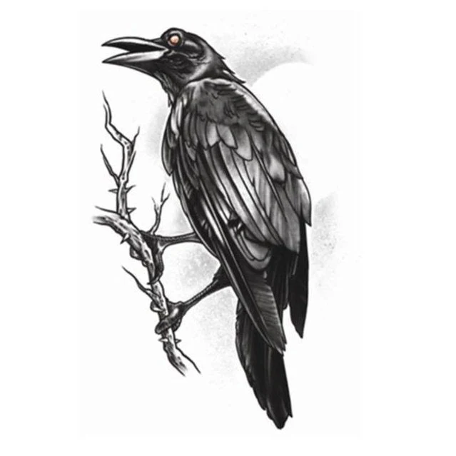 Gothic – The Raven – Temporary Tattoo