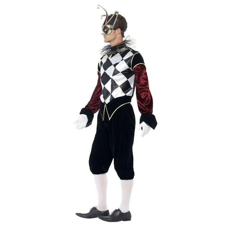 Gothic Venetian Harlequin Costume, Mens - Image 2